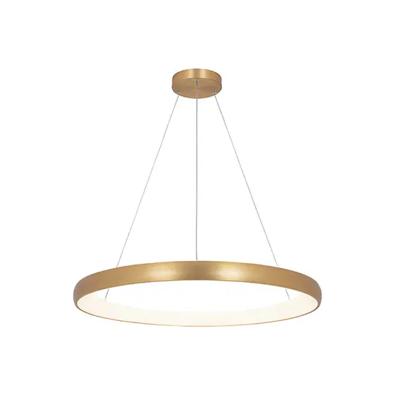 LED Полилей ZAMBELIS 2062 PENDANT LIGHT ALUMINUM & ACRYLIC GOLD 60W 3000K | Osvetlenieto.bg