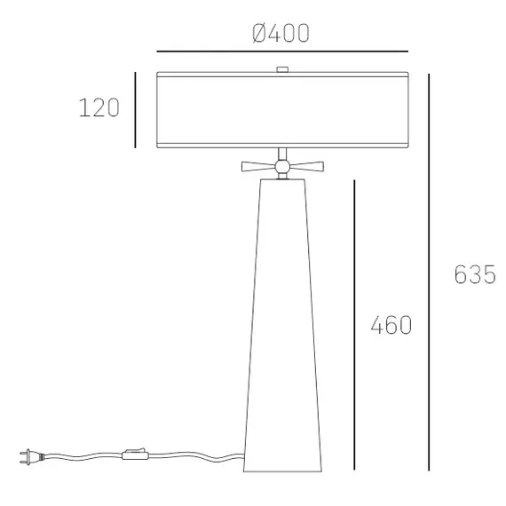 Луксозна настолна лампа BOW T02114BR CosmoLight | Osvetlenieto.bg