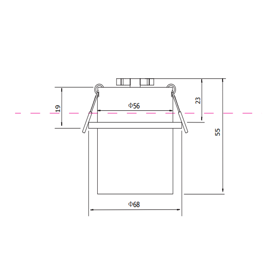 Луна за вграждане Reif DL050-01B Maytoni 1xGU10 | Osvetlenieto.bg