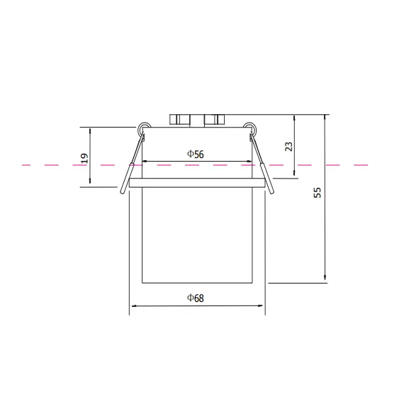 Луна за вграждане Reif DL050-01B Maytoni 1xGU10 | Osvetlenieto.bg