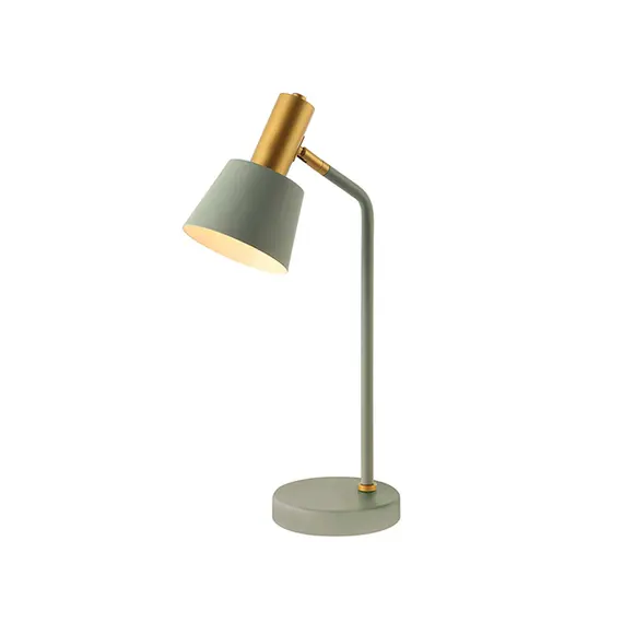 Настолна лампа ZAMBELIS 20220 TABLE LAMP IRON GREY- GREEN-GOLD ON/OFF SWITCH 1xE14 | Osvetlenieto.bg