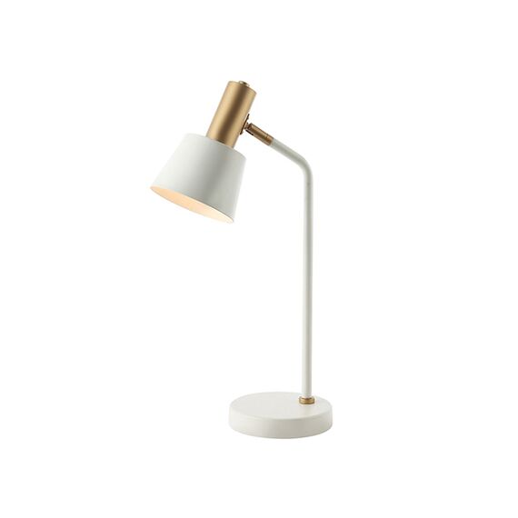 Настолна лампа ZAMBELIS 20221 TABLE LAMP IRON WHITE -GOLD ON/OFF SWITCH 1xE14 | Osvetlenieto.bg