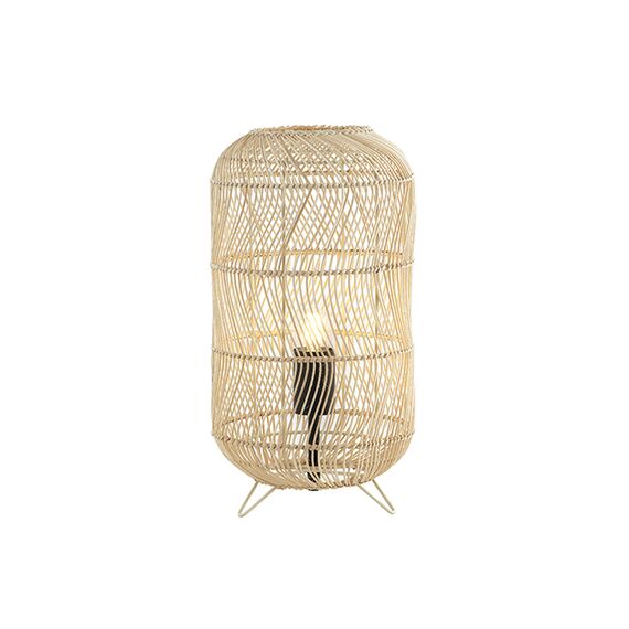 Настолна лампа ZAMBELIS 20231 PENDENT LAMP RATTAN NATRUAL 1xE14 | Osvetlenieto.bg