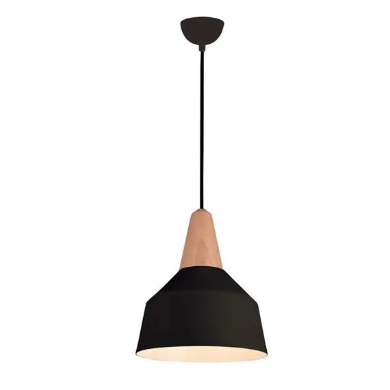 Пендел ZAMBELIS 180088 PENDANT LIGHT BLACK 1xE27 | Osvetlenieto.bg