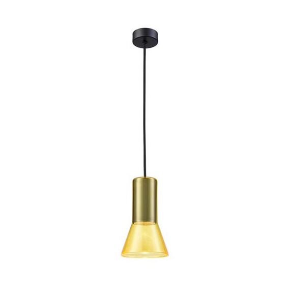 Пендел ZAMBELIS 19122 PENDANT LIGHT GLASS YELLOW 1xGU10 | Osvetlenieto.bg