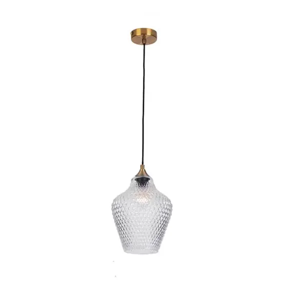 Пендел ZAMBELIS 19125 PENDANT LIGHT CLEAR CLASS 1xE27 | Osvetlenieto.bg