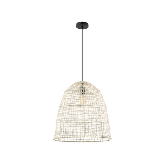 Пендел ZAMBELIS 20230 PENDANT LAMP RATTAN NATRUAL 1xE27 | Osvetlenieto.bg