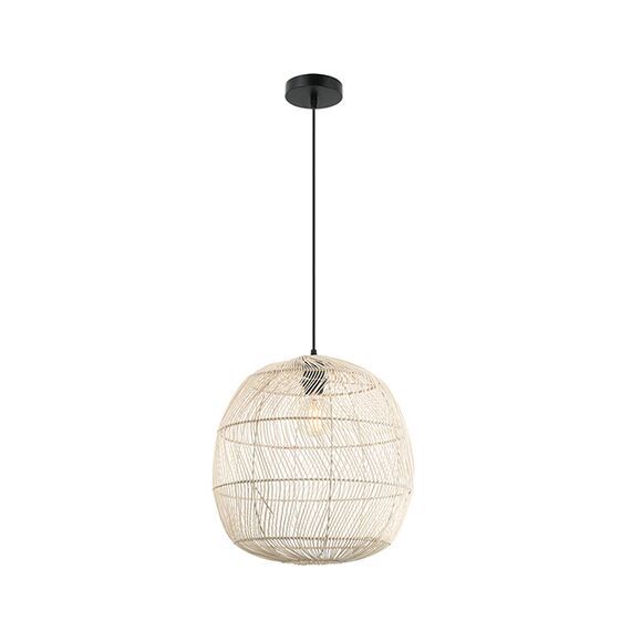 Пендел ZAMBELIS 20233 PENDANT LAMP RATTAN NATRUAL 1xE27 | Osvetlenieto.bg