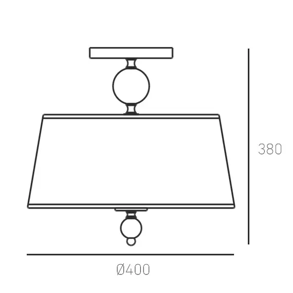 Плафон CANCUN C03957WH CosmoLight | Osvetlenieto.bg
