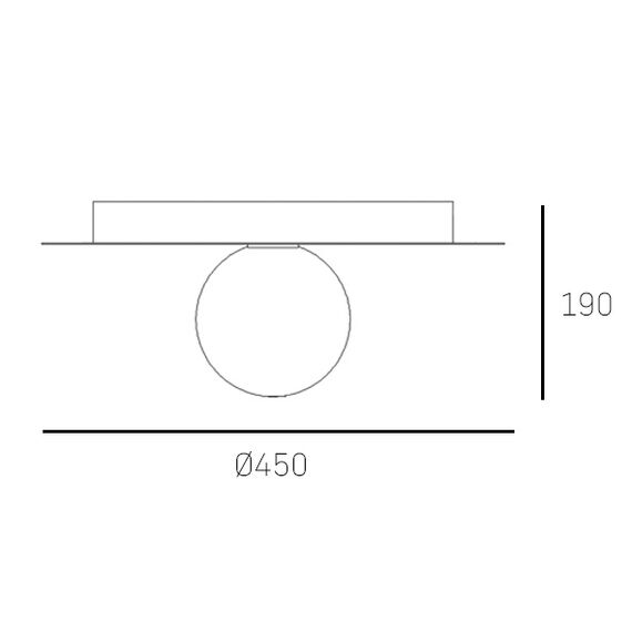 Плафон CAPE TOWN C01933BK CosmoLight | Osvetlenieto.bg