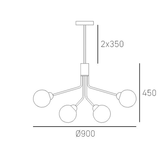 Полилей CAPE TOWN P12299BK CosmoLight | Osvetlenieto.bg Полилей CAPE TOWN P12299BK CosmoLight | Osvetlenieto.bg