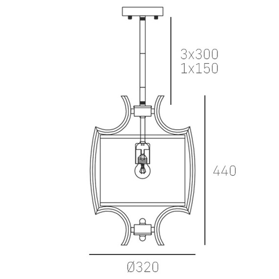 Полилей FARO P01039NI CosmoLight | Osvetlenieto.bg