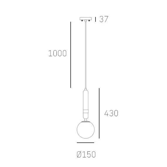 Полилей LA SPEZIA P01336BK CosmoLight | Osvetlenieto.bg
