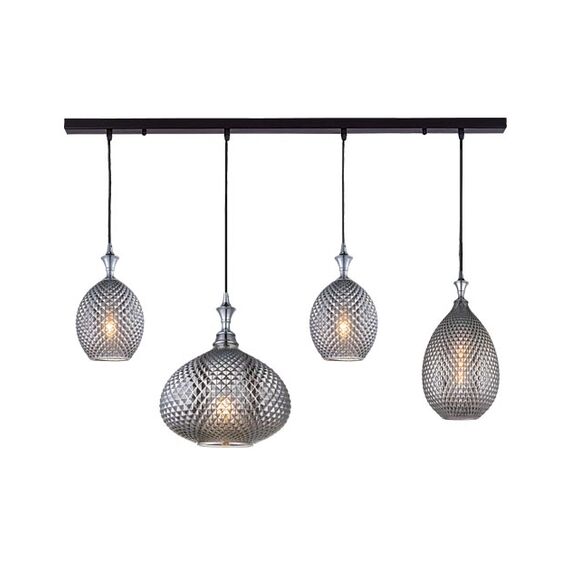 Полилей ZAMBELIS 19240 PENDANT LIGHT BLACK 4xE27 | Osvetlenieto.bg
