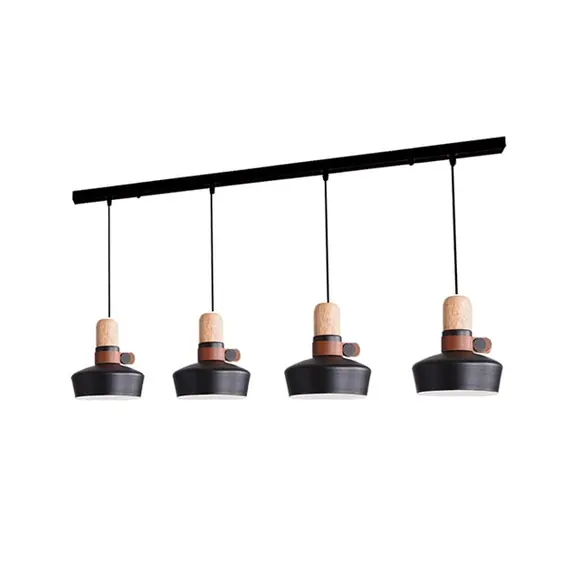 Полилей ZAMBELIS 1993-B PENDANT LIGHT BLACK 4xE27 | Osvetlenieto.bg