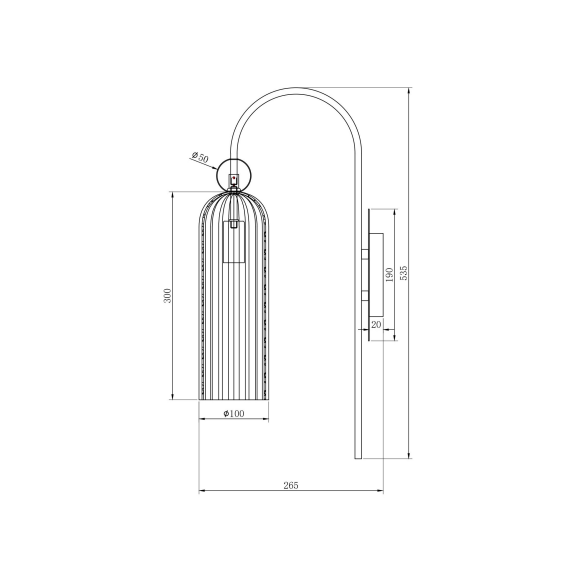 Аплик Antic MOD302WL-01W Maytoni 1xE14 | Osvetlenieto.bg