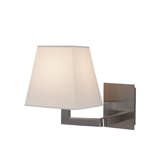 Аплик ZAMBELIS H08-WH WALL LIGHT CHROME MATT-WHITE SHADE 1xE27 | Osvetlenieto.bg