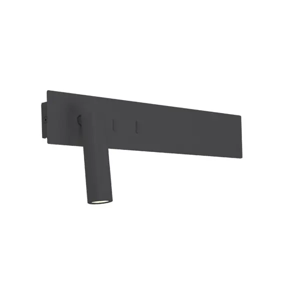 LED Аплик ZAMBELIS H54 SCONCE BLACK 3W+5W | Osvetlenieto.bg