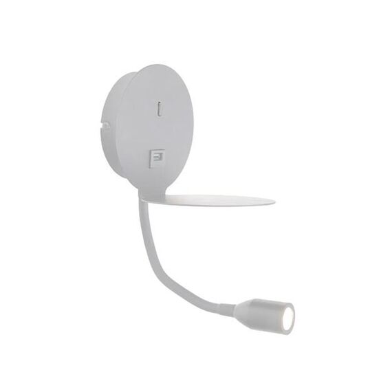 LED Аплик ZAMBELIS H58 SCONCE USB WHITE 3W 3000K | Osvetlenieto.bg