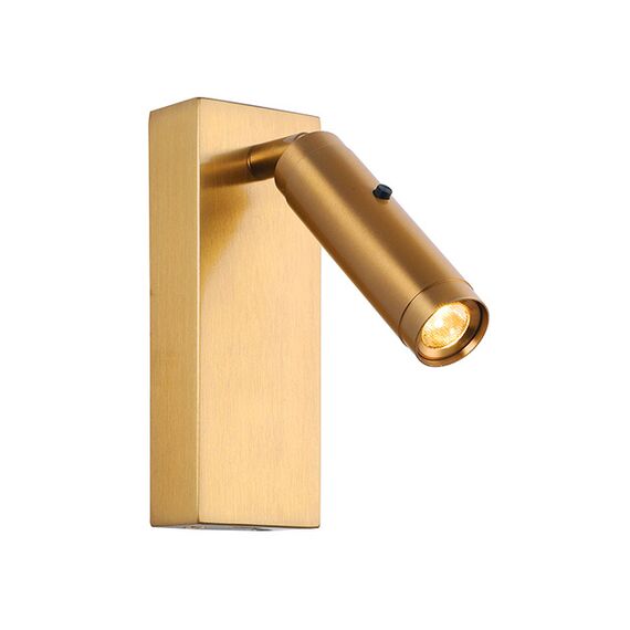 LED Аплик ZAMBELIS H68 SURFACE MOUNTED READING LAMP ALUMINUM &METAL BRUSHED BRASS 3W 3000K | Osvetlenieto.bg
