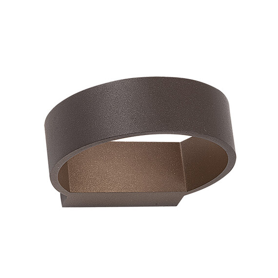 LED Фасаден аплик ZAMBELIS E268 UP DOWN WALL LAMP ALUMINIUM BROWN 6W 3000K | Osvetlenieto.bg