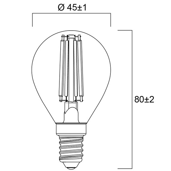 LED крушка Sylvania 6W E14 P45 2700K 806lm | Osvetlenieto.bg