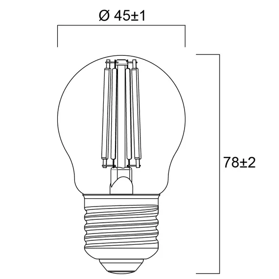 LED крушка Sylvania 6W E27 P45 2700K 806lm | Osvetlenieto.bg