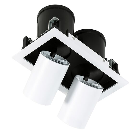 LED Луна за вграждане MERCANTA DOUBLE GL7117-2/ WH+BL Italux 12W 4000K | Osvetlenieto.bg