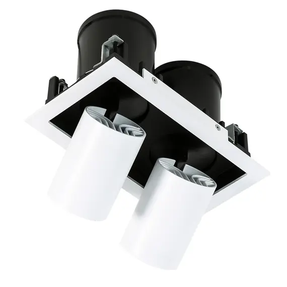 LED Луна за вграждане MERCANTA DOUBLE GL7117-2/ WH+BL Italux 12W 4000K | Osvetlenieto.bg