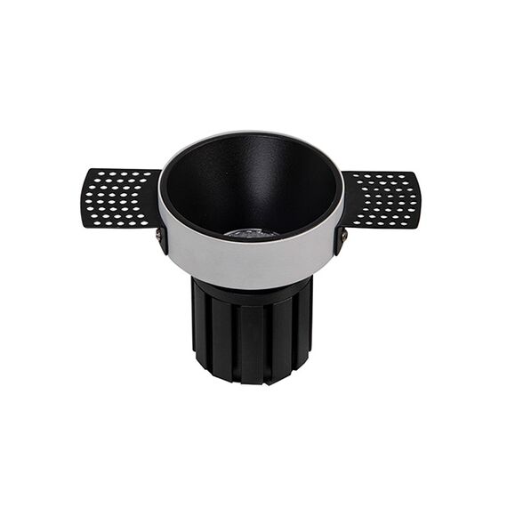 LED Луна за вграждане ZAMBELIS S095-B TRIMLESS SPOT BLACK 3000K 6W | Osvetlenieto.bg