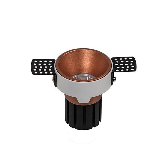 LED Луна за вграждане ZAMBELIS S095-C TRIMLESS SPOT COPPER 3000K 6W | Osvetlenieto.bg