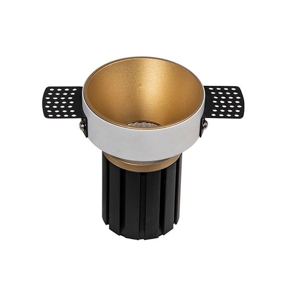 LED Луна за вграждане ZAMBELIS S096-G TRIMLESS SPOT GOLD 9W 3000K | Osvetlenieto.bg