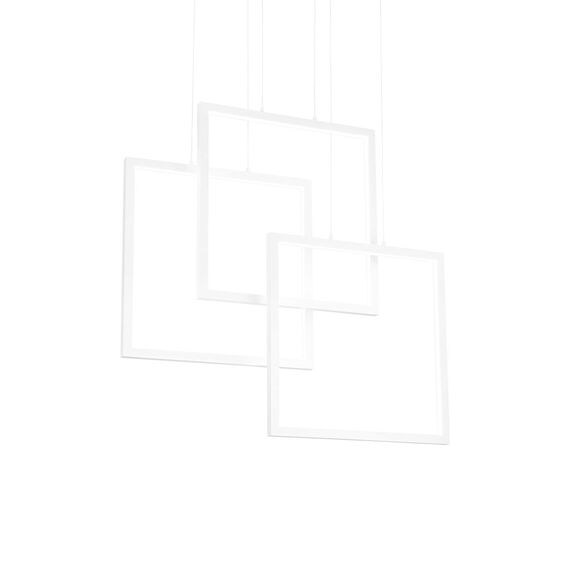 LED Полилей FRAME SP QUADRATO BIANCO 253596 Ideal Lux 80W 3000K | Osvetlenieto.bg