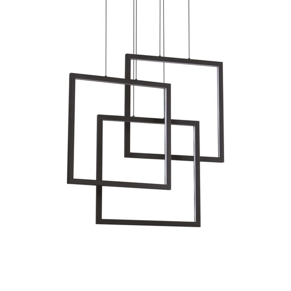 LED Полилей FRAME SP QUADRATO NERO 269375 Ideal Lux 80W 3000K | Osvetlenieto.bg