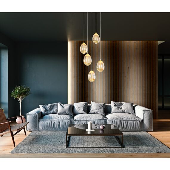 LED Полилей HUELTO PND-22112132-5A-CHPN Italux 24W 3000K | Osvetlenieto.bg