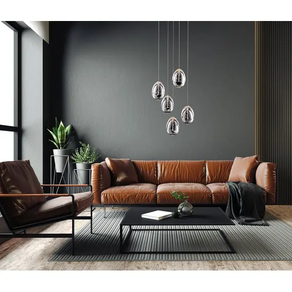 LED Полилей HUELTO PND-22112132-5A-CR Italux | Osvetlenieto.bg