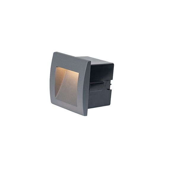 LED Външна луна за вграждане ZAMBELIS E246-G OUTDOOR SCONCE ALUMINUM DARK GRAY 1W 3000K | Osvetlenieto.bg