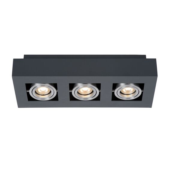Луна за открит монтаж CASEMIRO IT8002S3-BK/AL Italux 3xGU10 | Osvetlenieto.bg