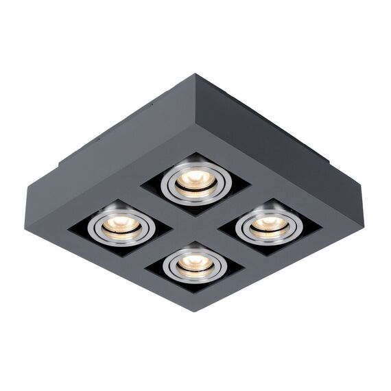 Луна за открит монтаж CASEMIRO IT8002S4-BK/AL Italux 4xGU10 | Osvetlenieto.bg