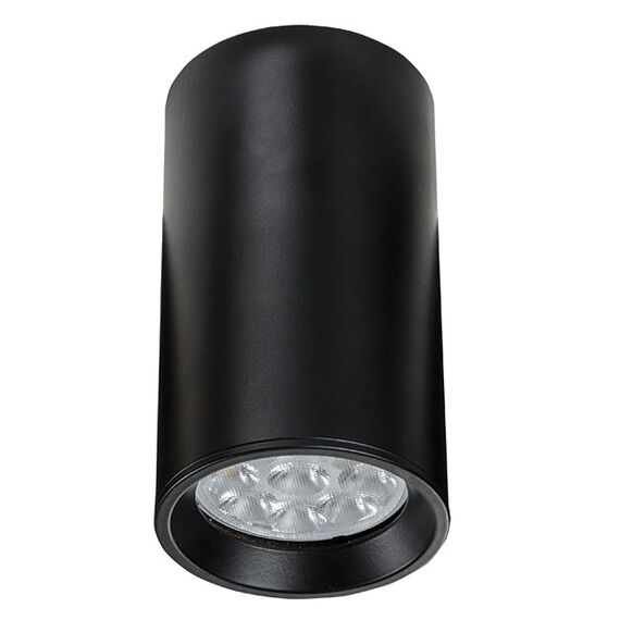 Луна за открит монтаж ZAMBELIS S001 SPOT ALUMINIUM BLACK 1xGU10 | Osvetlenieto.bg