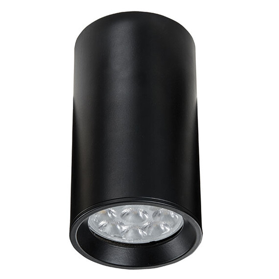 Луна за открит монтаж ZAMBELIS S001 SPOT ALUMINIUM BLACK 1xGU10 | Osvetlenieto.bg