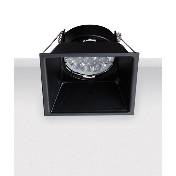 Луна за вграждане ZAMBELIS S009 ALUMINIUM BLACK 1xGU10 | Osvetlenieto.bg