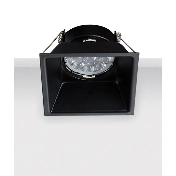 Луна за вграждане ZAMBELIS S009 ALUMINIUM BLACK 1xGU10 | Osvetlenieto.bg