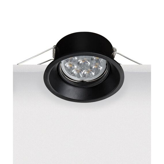 Луна за вграждане ZAMBELIS S011 ALUMINIUM BLACK 1xGU10 | Osvetlenieto.bg
