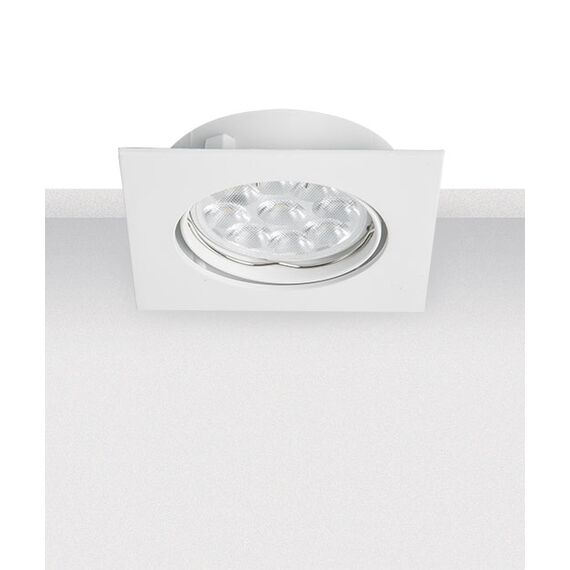 Луна за вграждане ZAMBELIS S013 ALUMINUM WHITE 1xGU10 | Osvetlenieto.bg