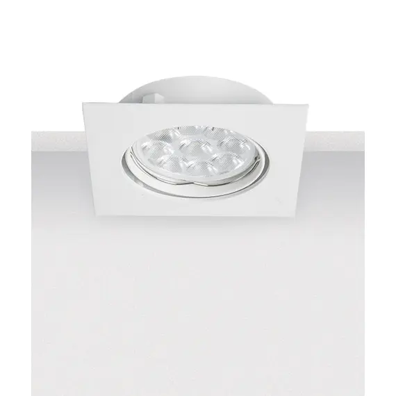 Луна за вграждане ZAMBELIS S013 ALUMINUM WHITE 1xGU10 | Osvetlenieto.bg