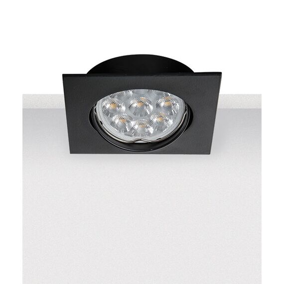 Луна за вграждане ZAMBELIS S014 ALUMINIUM BLACK 1xGU10 | Osvetlenieto.bg