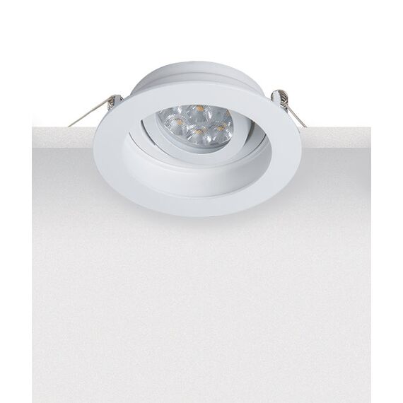 Луна за вграждане ZAMBELIS S019 ZINC CASTING WHITE 1xGU10 | Osvetlenieto.bg