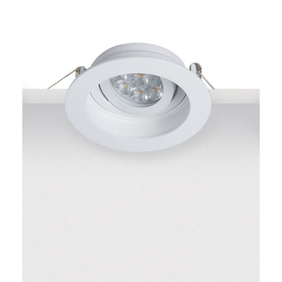 Луна за вграждане ZAMBELIS S019 ZINC CASTING WHITE 1xGU10 | Osvetlenieto.bg