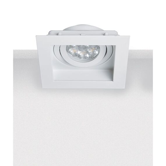 Луна за вграждане ZAMBELIS S021 ZINC CASTING WHITE 1xGU10 | Osvetlenieto.bg